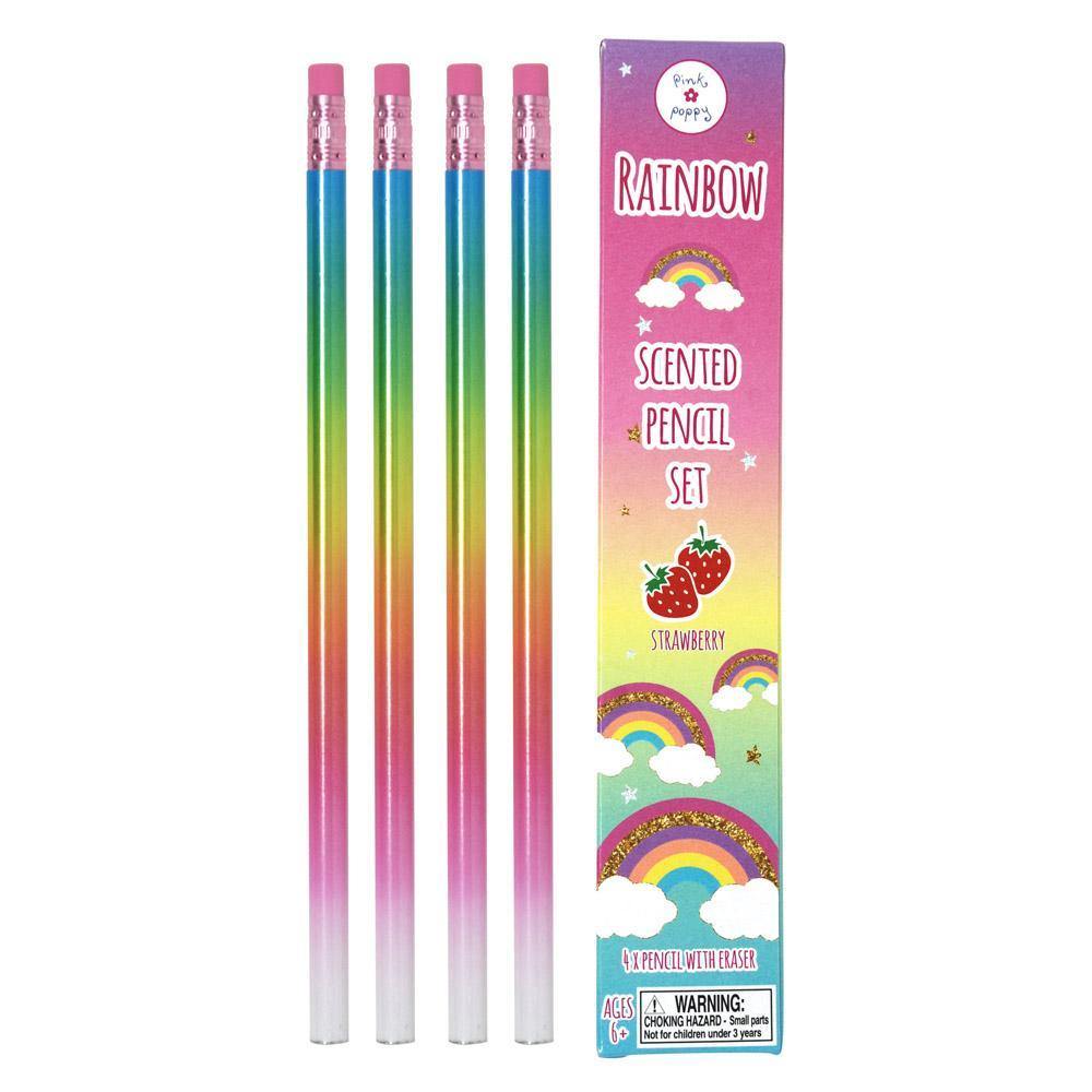 Rainbow Scented Pencils 4 Pack – Pink Poppy