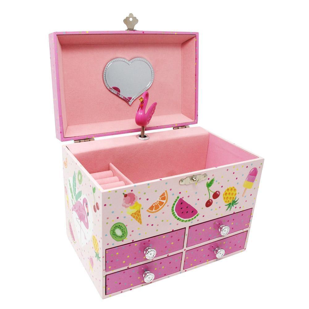 Fabulous Flamingo Medium Music Box-Pink - shop.pinkpoppy-usa.com