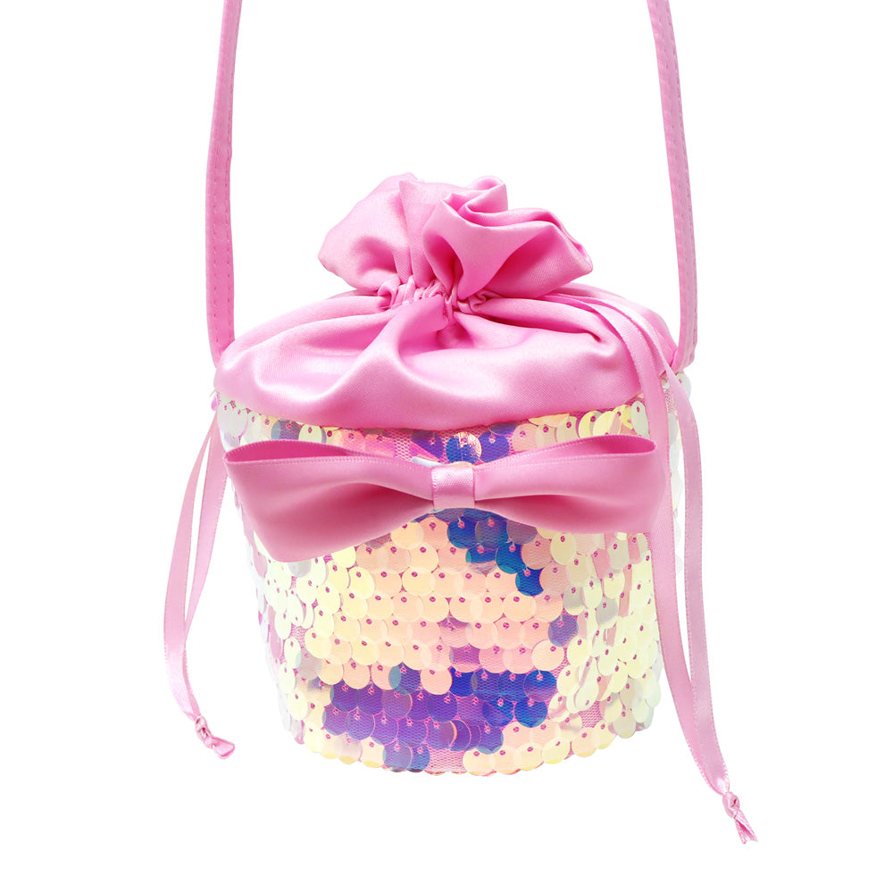 Girls Glitter Bow Crossbody Bag