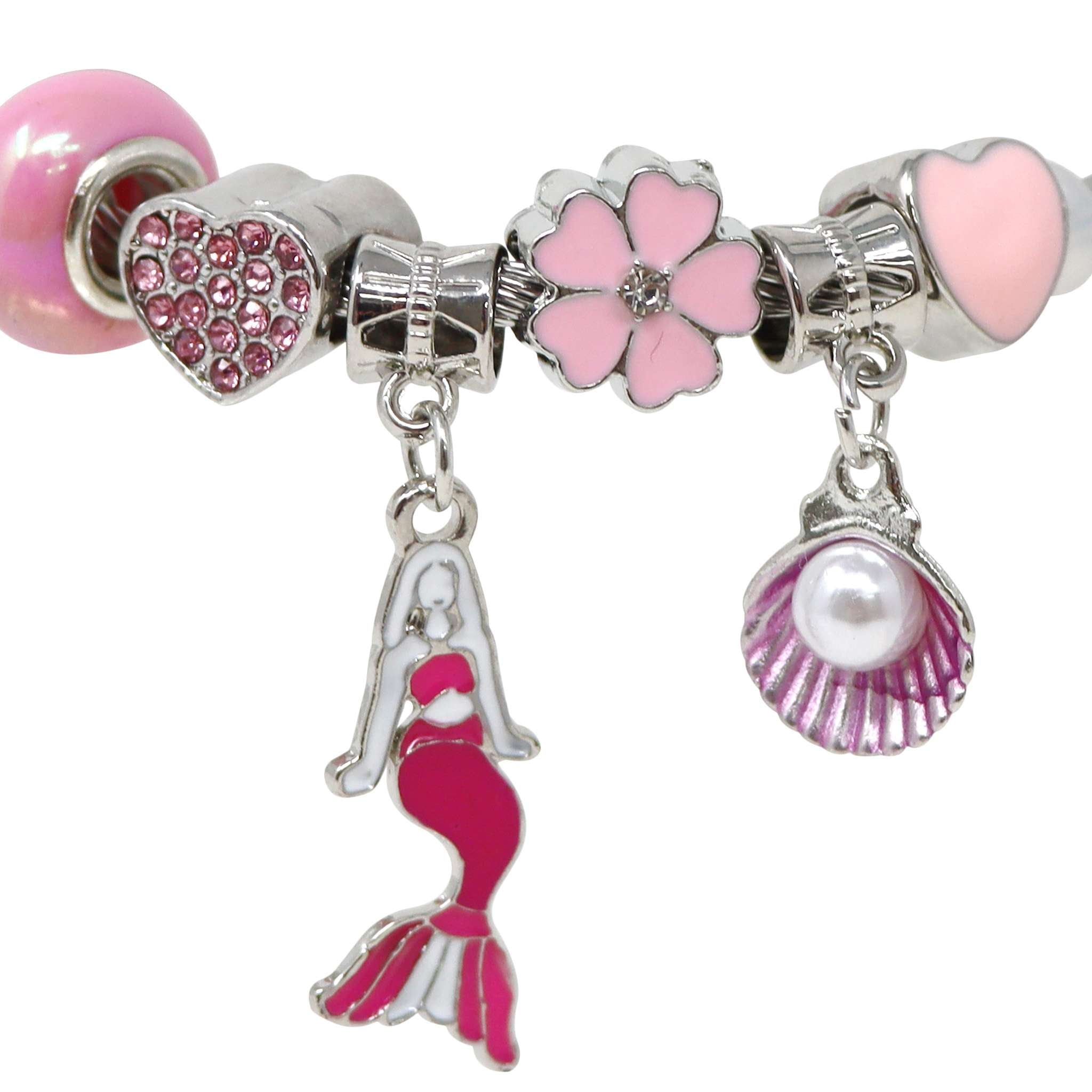 Mermaid Charm Bracelet – Pink Poppy