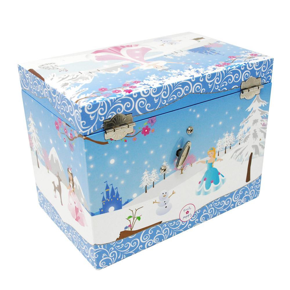 Snow Princess Medium Music Box-Blue - shop.pinkpoppy-usa.com