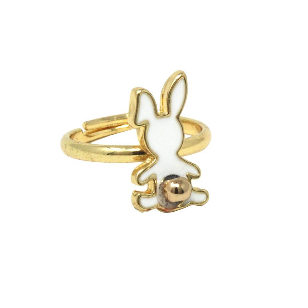 Bunny Garden Adjustable Ring Set Of 3 - shop.pinkpoppy-usa.com