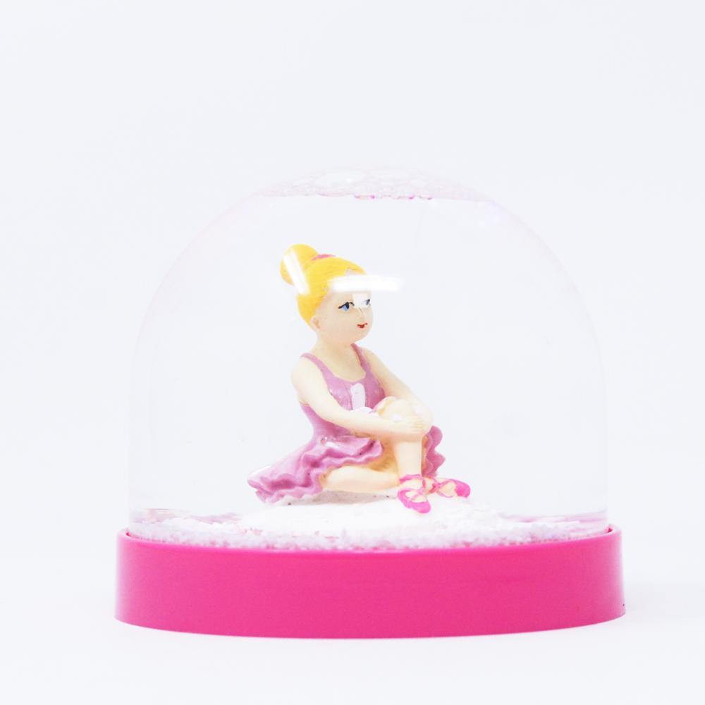 Ballerina Acrylic Snow Globe - shop.pinkpoppy-usa.com