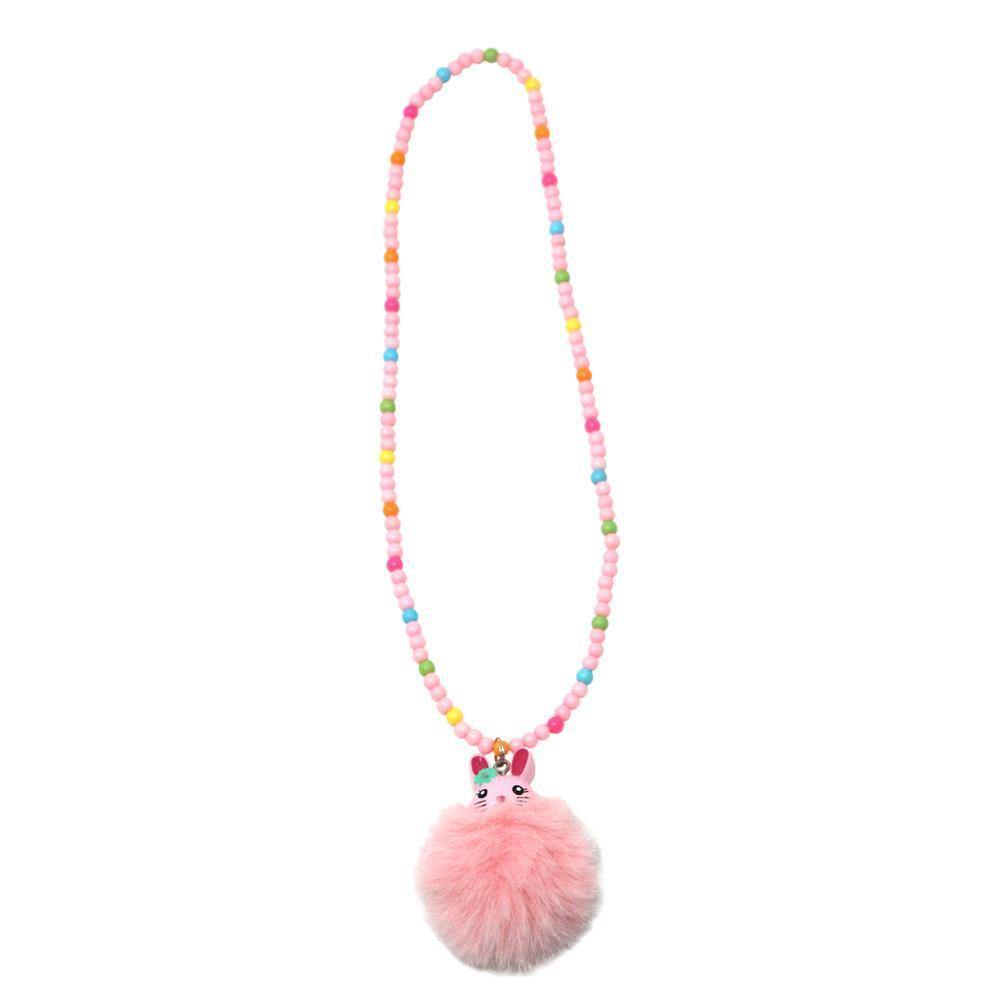 Pom Pom Bunny Necklace - shop.pinkpoppy-usa.com